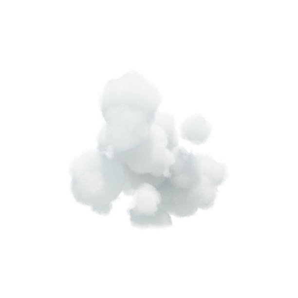 istock Alphabet symbol made of white cloud isolated on white background. 1349452066
