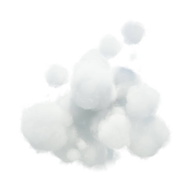 istock Alphabet symbol made of white cloud isolated on white background. 1349452072