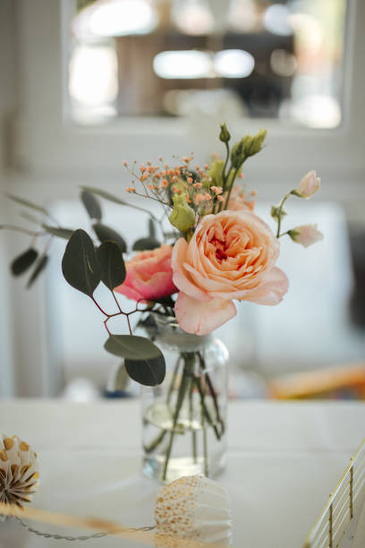 istock Beautiful wedding location and table decoration 1349463018