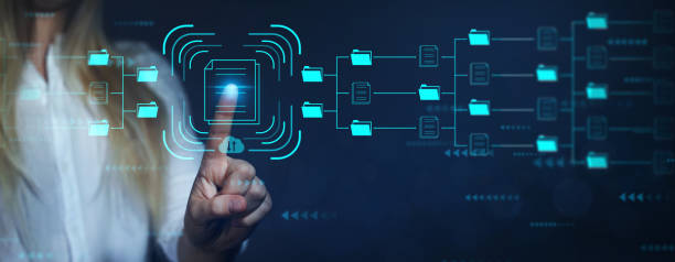 système de gestion de documents ou dms. logiciel d’automatisation pour l’archivage et la gestion efficace des fichiers d’information. connaissances et documentation d’entreprise. concept de technologie internet. - manager photos et images de collection