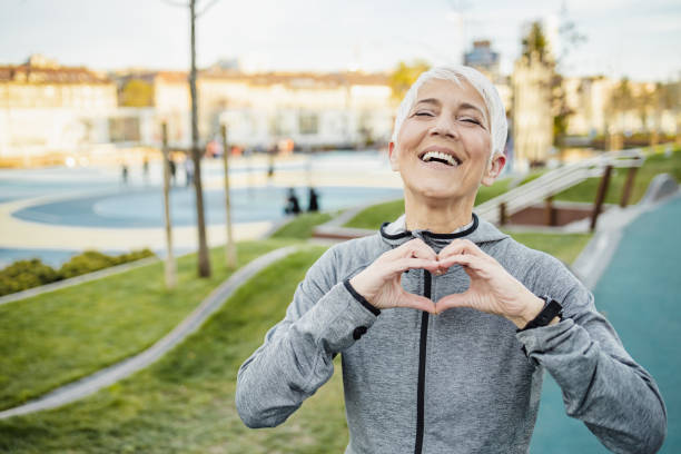 istock Smiling senior woman sharing love 1349465741