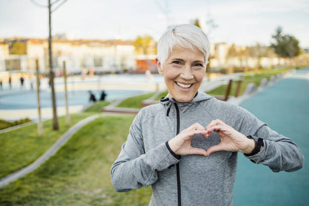 istock Smiling senior woman sharing love 1349466351