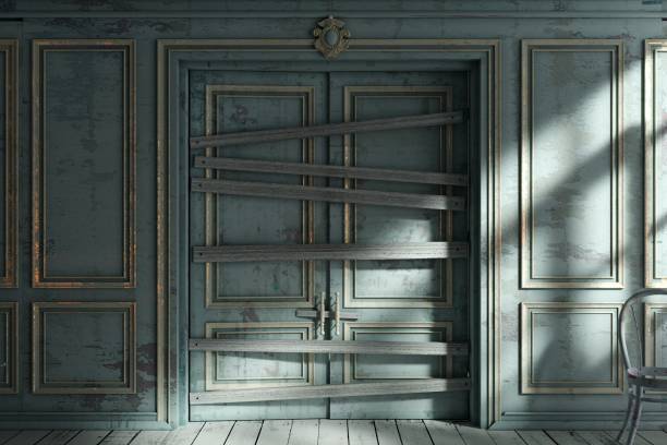 istock The interior of an abandoned ancient palace 1349468387