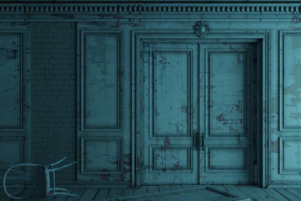 The interior of an abandoned ancient palace