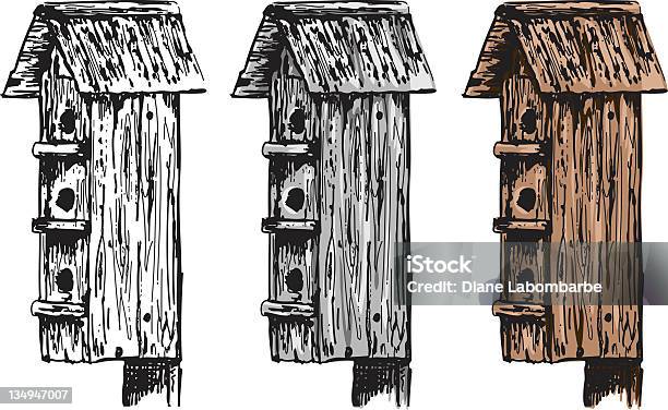 Sketchy Style Birdhouses Stock Illustration - Download Image Now - Birdhouse, Sketch, Vector