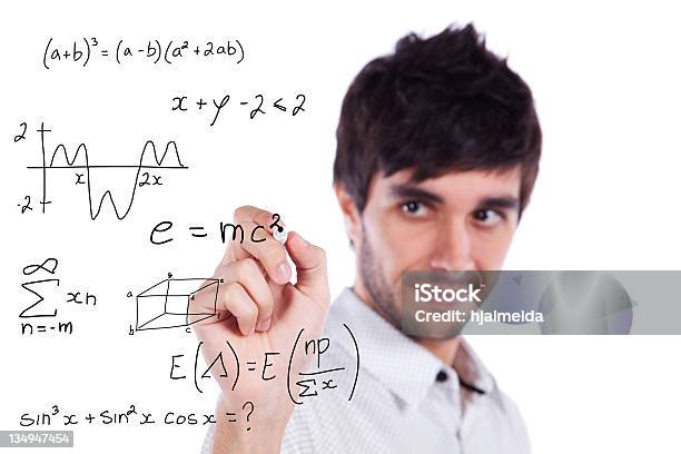Mathematics Teacher Stock Photo - Download Image Now - Mathematician, Mathematical Symbol, Mathematics