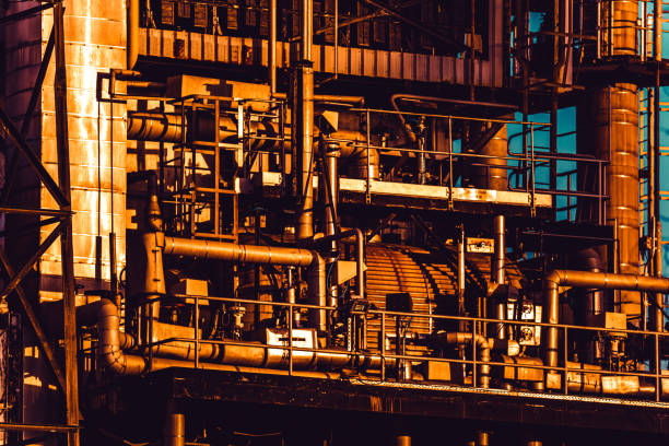 Oil refinery factory