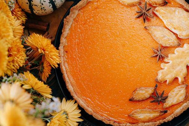 autumn pie stock photo