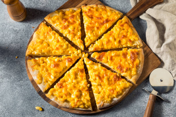 istock Homemade Macaroni and Cheese Pizza 1349479554
