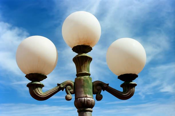 istock Old vintage and rusty street lamp 1349479611