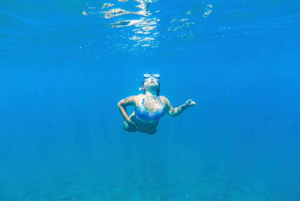 istock Little Girl in The Sea 1349480480