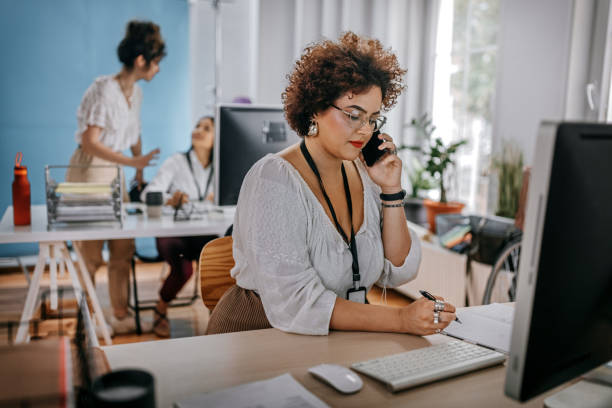 istock Businesswoman working at office 1349494812