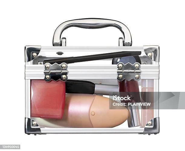 Vanity Case Stock Photo - Download Image Now - Make-Up Bag, Transparent, Make-Up