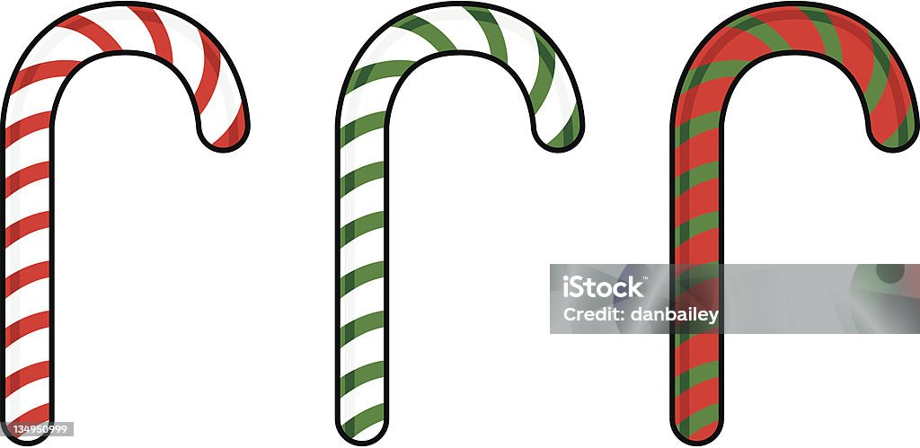 Candy Canes Navidad - arte vectorial de 25th Street libre de derechos
