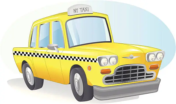 Vector illustration of New York Taxi