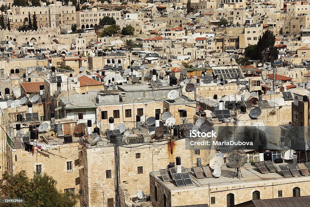 Antigua ciudad de Jerusalén - Foto de stock de Arquitectura libre de derechos