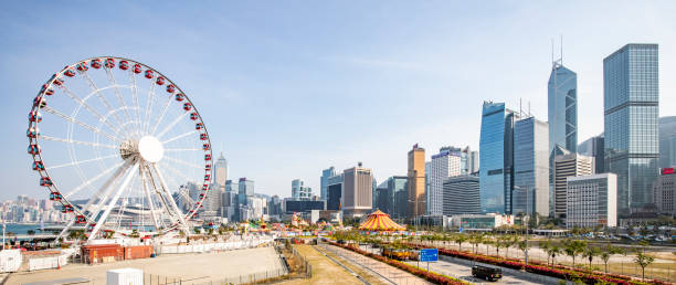 istock Hong Kong central ferris wheel. 1349567764