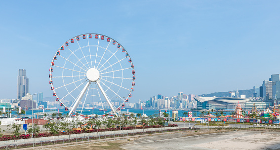 Hong Kong central ferris wheel.