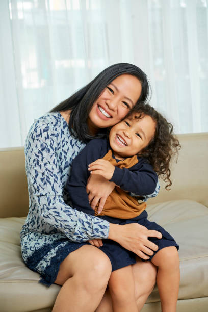 istock Cheerful Laughing Mother and Son 1349575666