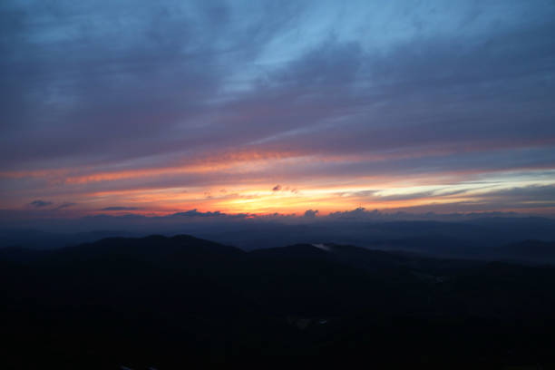 istock Evening sunset, colorful sunset, various moments. 1349589103
