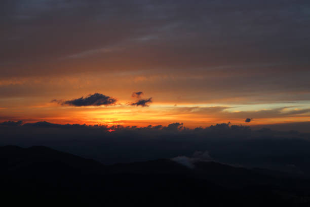 istock Evening sunset, colorful sunset, various moments. 1349589104