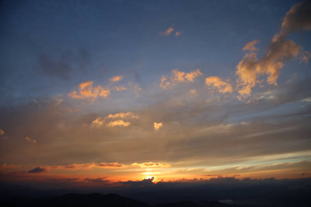 istock Evening sunset, colorful sunset, various moments. 1349589166