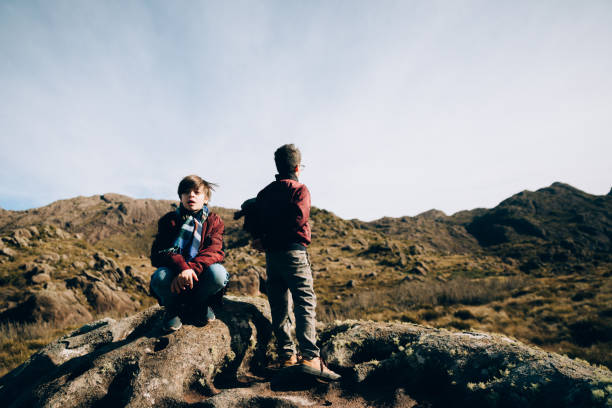 Two young friends enjoying the outdoors