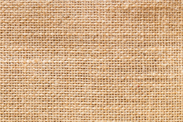 gros plan en toile de jute texturée et textile avec plein cadre. - burlap textile patch canvas photos et images de collection