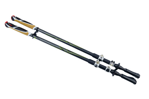 istock Nordic walking sticks isolated on white background 1349599824