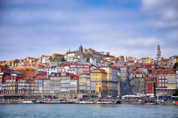 Looking across to beautiful Old City Porto in Portugal Looking across to beautiful Old City Porto in Portugal vila nova de gaia stock pictures, royalty-free photos & images