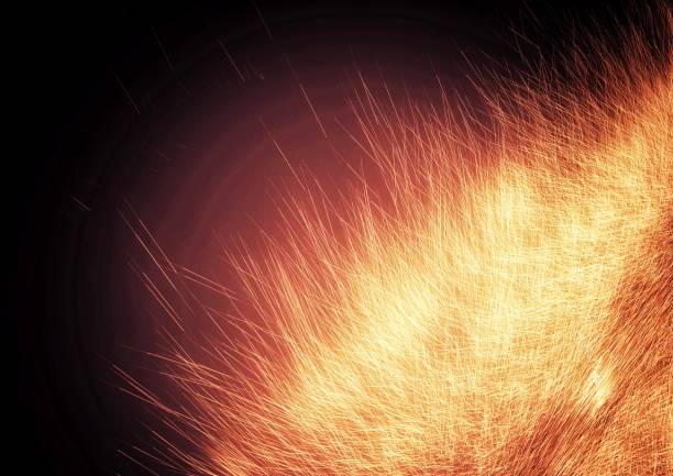 istock Abstract background of burning fire 1349600737