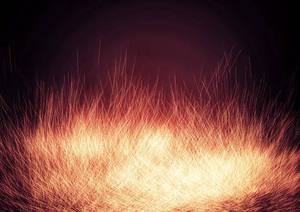 Abstract background of burning fire