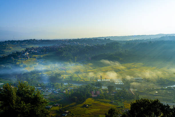 istock Beautiful misty morning 1349602040