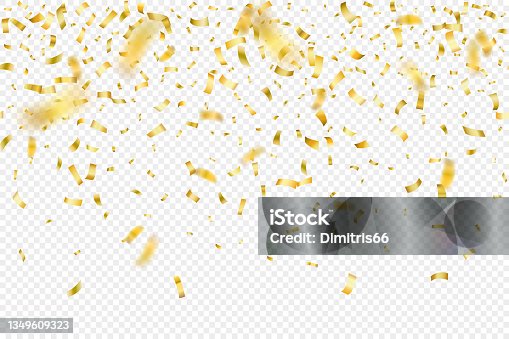 istock Falling gold confetti seamless background. Can be used for celebration, Christmas, New Year, Carnival festivity, Valentine’s Day, Holiday, National Holiday, etc. 1349609323