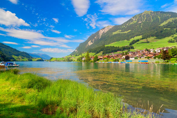istock Lungernsee in the Alps, Switzerland 1349633823
