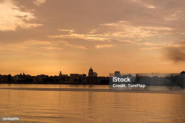 Sunset And Skyline Of Havana Cuba Stock Photo - Download Image Now - American Culture, Ancient, Architecture