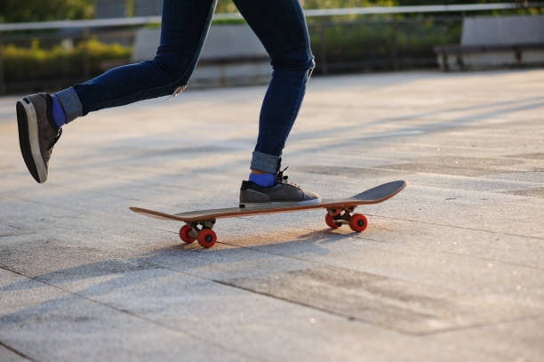 istock Skateboarder skateboarding outdoors in city 1349671048