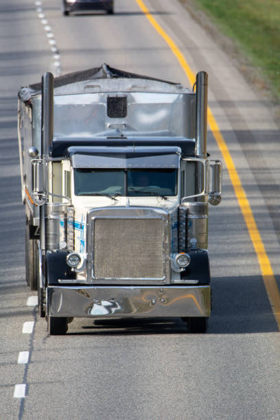 istock Truck transport on the highway 1349682196