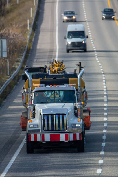 istock Truck transport on the highway 1349682263
