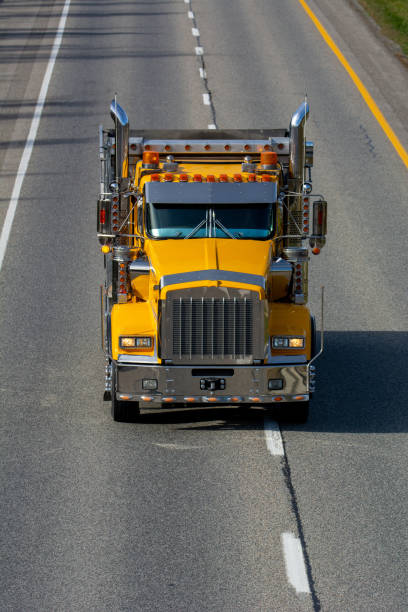 istock Truck transport on the highway 1349682306
