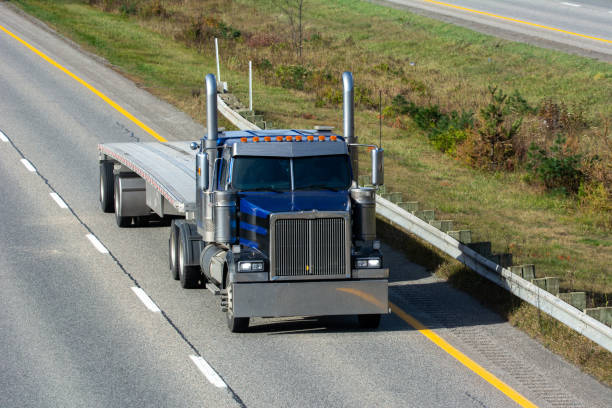 istock Truck transport on the highway 1349682325
