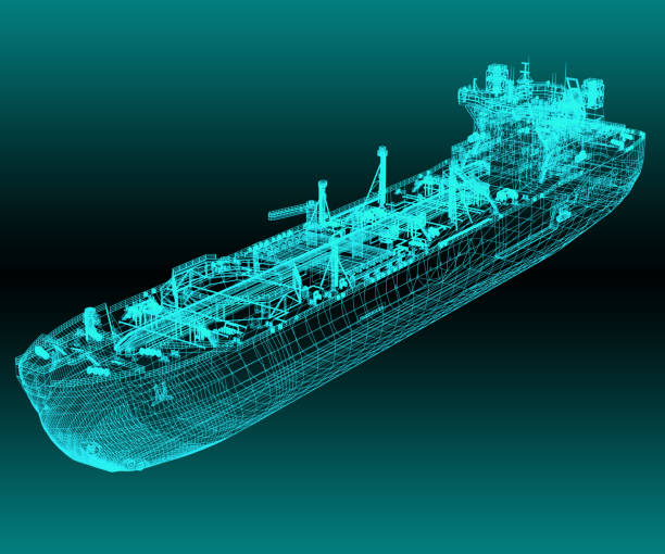 istock The scheme of the Arctic tanker ship. 3d-rendering 1349684034