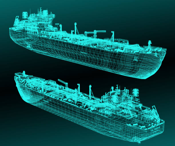 istock The scheme of the Arctic tanker ship. 3d-rendering 1349684035