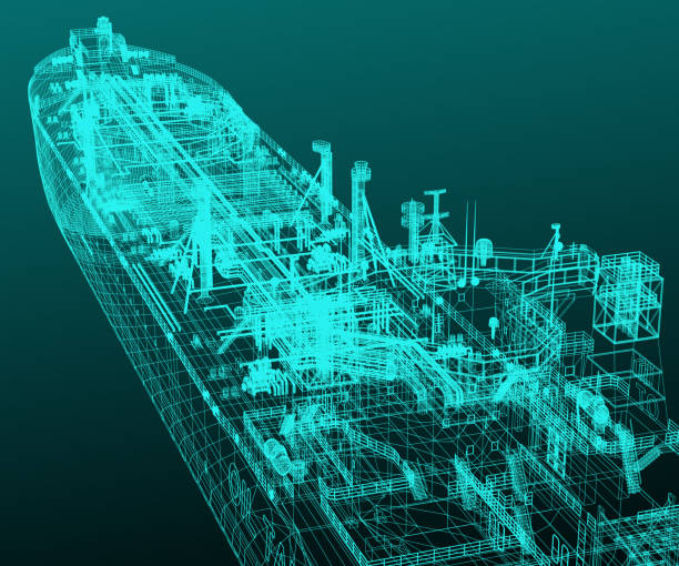 istock The scheme of the Arctic tanker ship. 3d-rendering 1349684039