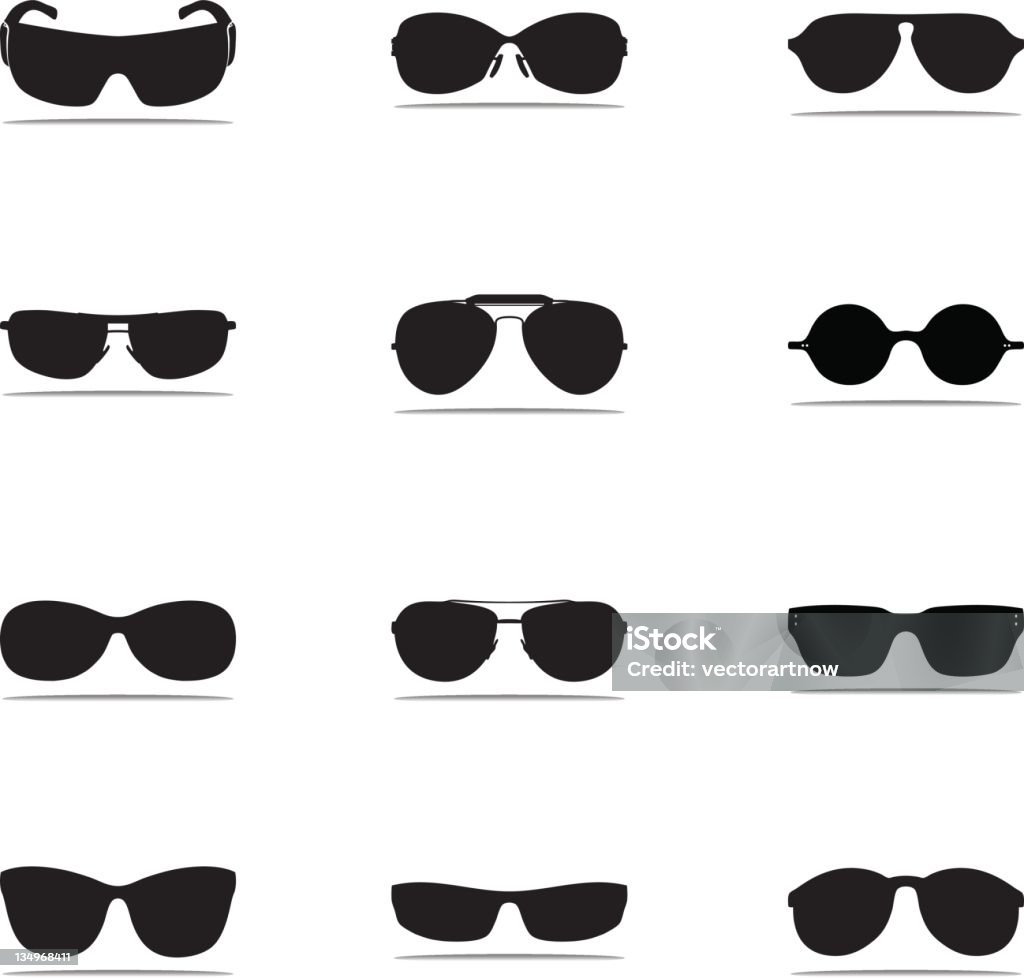Icona di occhiali da sole modelli - arte vettoriale royalty-free di Occhiali da sole