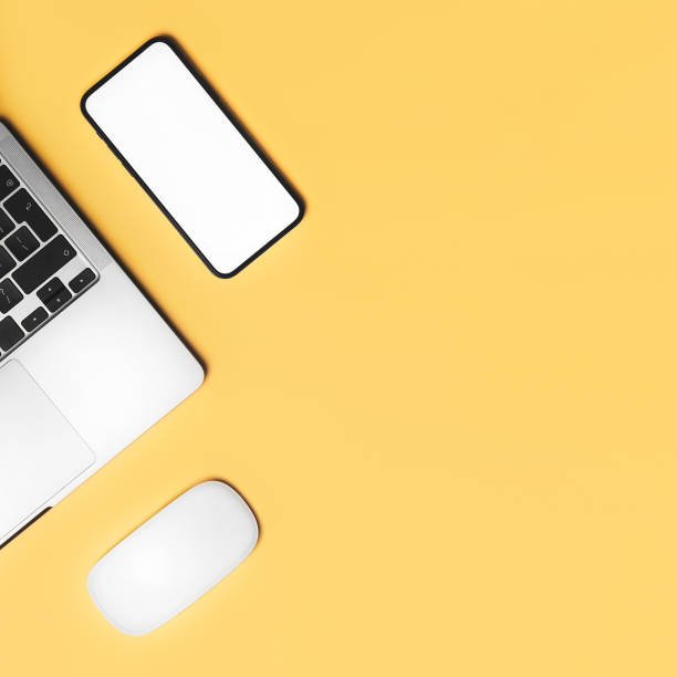 istock Flat lay photo of home/office working place. 1349688884