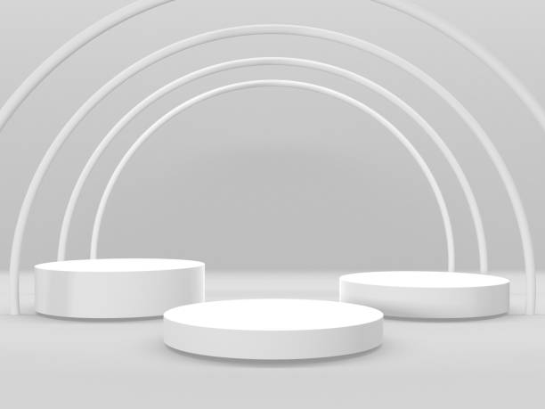 istock Abstract scene podium mockup. Award ceremony concept 1349691149