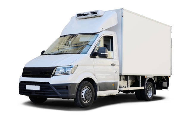 istock White Delivery Truck 1349703457