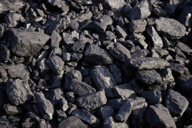 istock Natural hard coal texture for background - Coal industry 1349703687