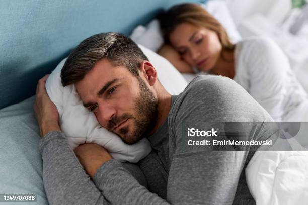 Things Dont Feel The Same Anymore Stock Photo - Download Image Now - Bed - Furniture, Men, Anger